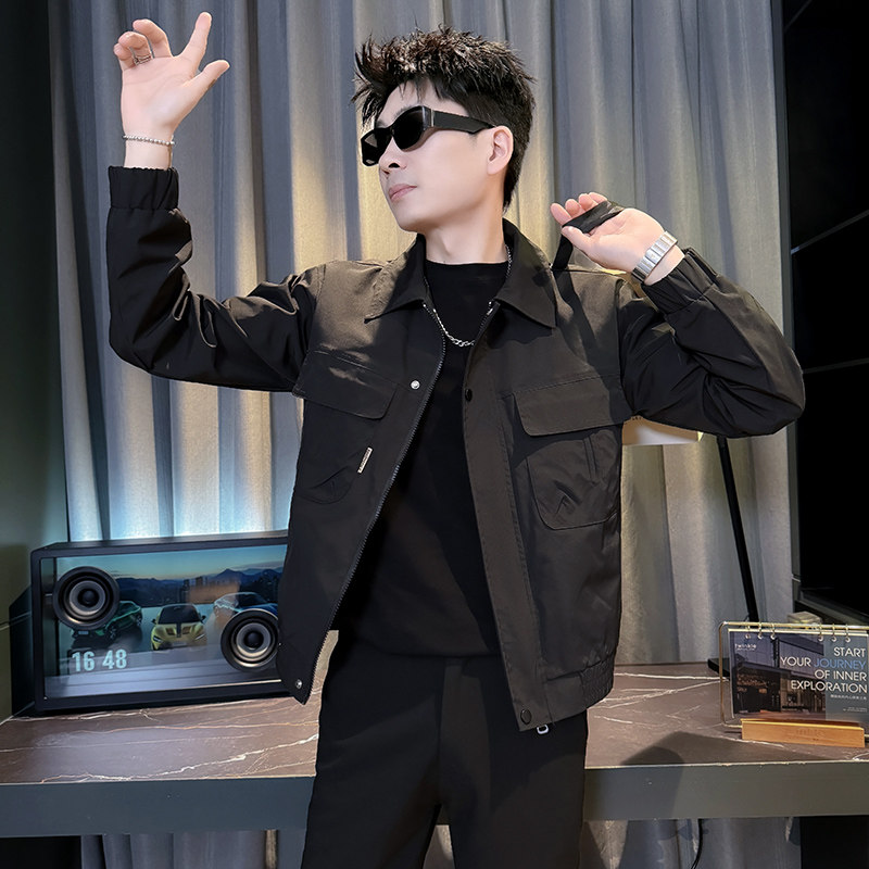 312A-J605-P98控145春季新款社会小伙夹克外套男潮流韩版上衣D，男装夹克，星座312A