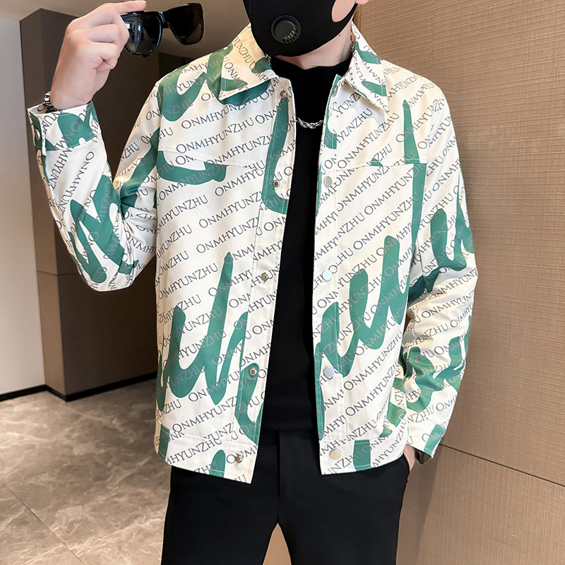312A-2819-P100控138秋季新款社会小伙夹克外套男潮流韩版上衣A,男装夹克,星座312A