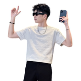 T57-P45控68新款社会小伙短袖T恤宽松潮流男士半袖衬衫体恤A，男装T恤，星座312A
