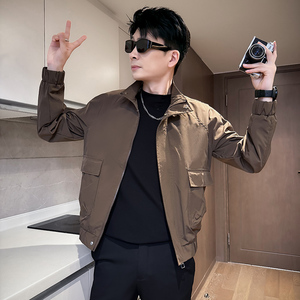 312A-J522-P98 控138 秋季新款社会小伙夹克外套男潮流韩版上衣B图片