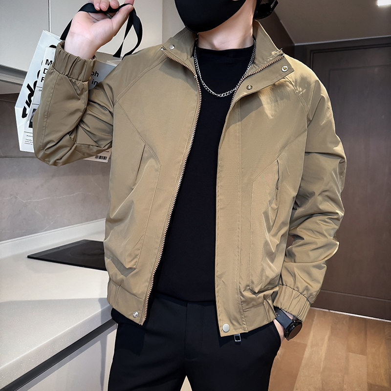 312A-J521-P98控138秋季新款社会小伙夹克外套男潮流韩版上衣A，男装夹克，星座312A