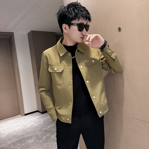 312A-9911-P100 控138 秋季新款社会小伙夹克外套男潮流韩版上衣A图片
