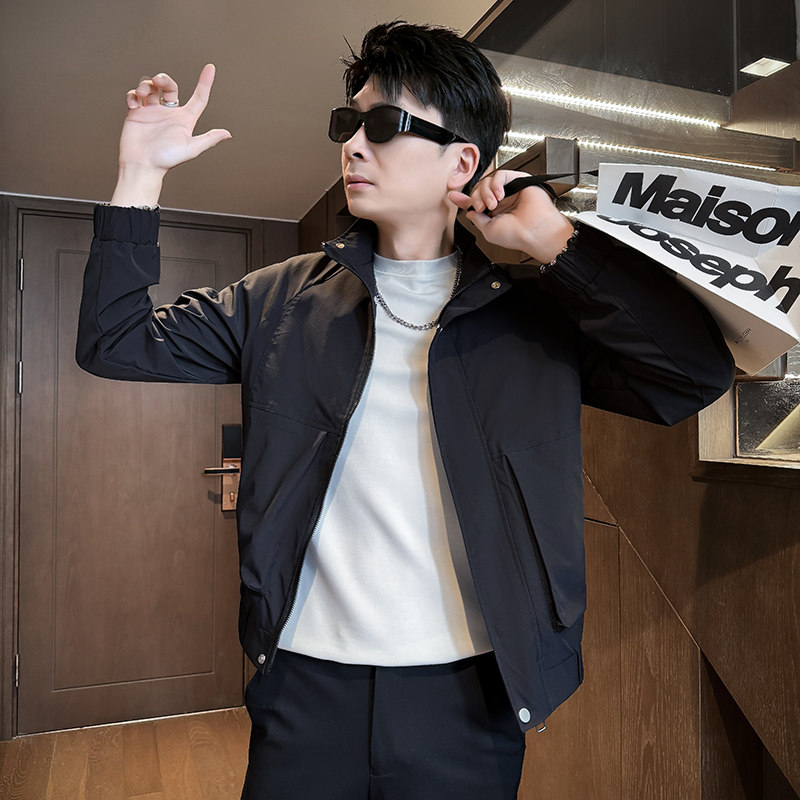 312A-J518-P98控138秋季新款社会小伙夹克外套男潮流韩版上衣A,男装夹克,星座312A