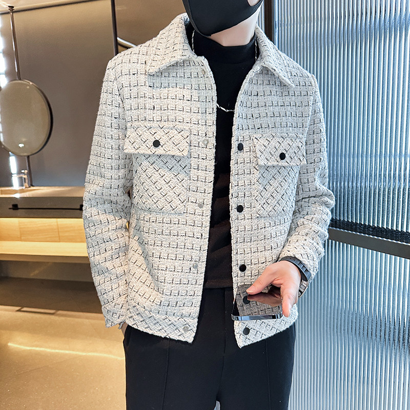 312A-2373-P130 控168 秋季新款社会小伙夹克外套男潮流韩版上衣A图片