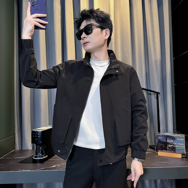 312A-J545-P98控138秋季新款社会小伙夹克外套男潮流韩版上衣A,男装夹克,星座312A