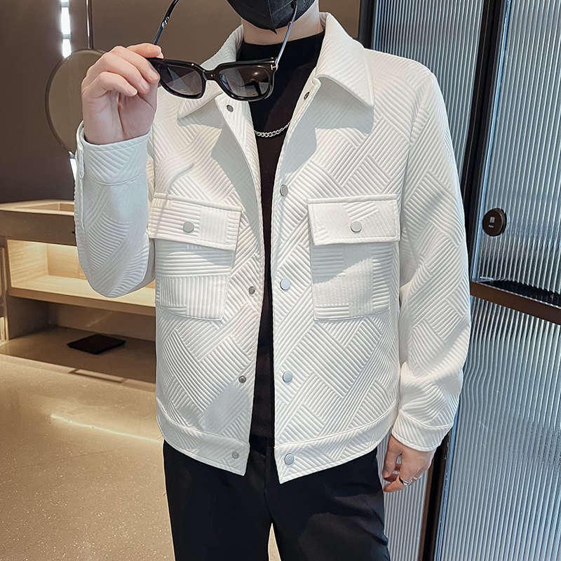 312A-2282-P120控165秋冬社会小伙夹克外套男休闲潮流韩版上衣D,男装夹克,星座312A
