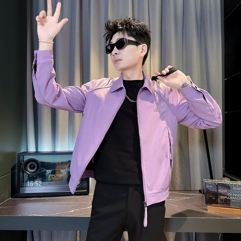 312A-J606-P98控145春季新款社会小伙夹克外套男潮流韩版上衣B，男装夹克，星座312A