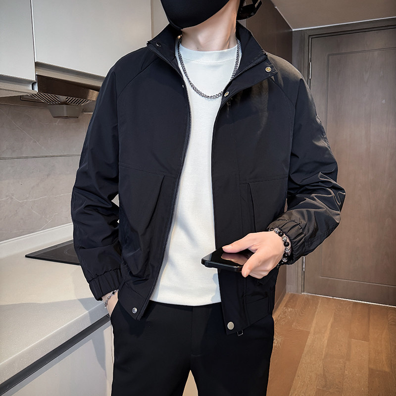 312A-J518-P98控138秋季新款社会小伙夹克外套男潮流韩版上衣A,男装夹克,星座312A