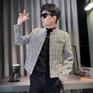 312A-J528-P130 控170 秋季新款社会小伙夹克外套男潮流韩版上衣A图片