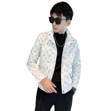 312A-2371-P98控145秋季新款社会小伙夹克外套男潮流韩版上衣C，男装夹克，星座312A