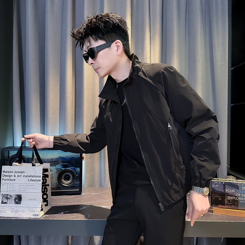 312A-J602-P98 控145 春季新款社会小伙夹克外套男潮流韩版上衣E图片