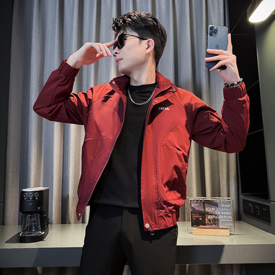 312A-J505-P98 控138 春季新款社会小伙夹克外套男潮流韩版上衣D