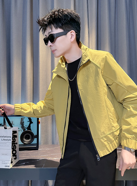 312A-J603-P98 控145 春季新款社会小伙夹克外套男潮流韩版上衣B