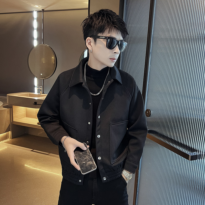 312A-2296-P120 控165 秋冬社会小伙夹克外套男潮流韩版上衣C图片