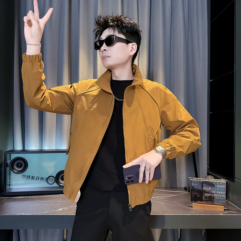 312A-J602-P98控145春季新款社会小伙夹克外套男潮流韩版上衣A,男装夹克,星座312A