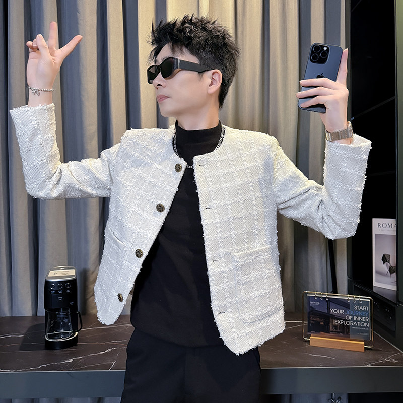 312A-S56-P138控178秋冬季呢子韩版男装夹克潮流高级秋冬上衣B,男装夹克,星座312A