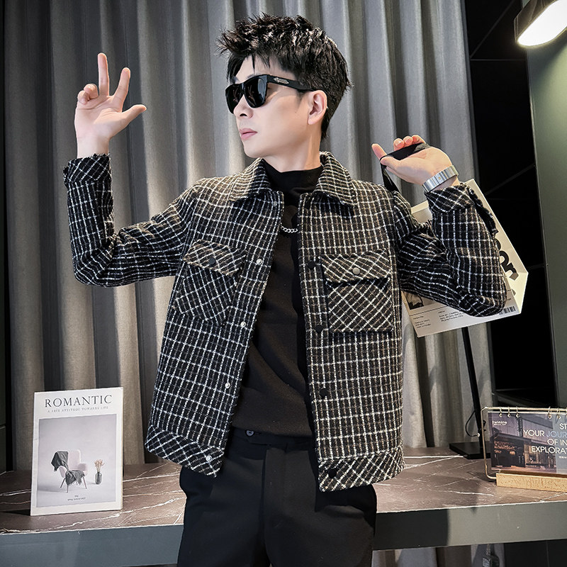 312A-J529-P130控170秋季新款社会小伙夹克外套男潮流韩版上衣A,男装夹克,星座312A