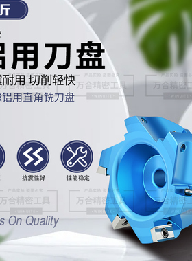 400R直角铝用铣刀盘90度平面数控铣刀盘BAP-400R  APKT1604刀片用