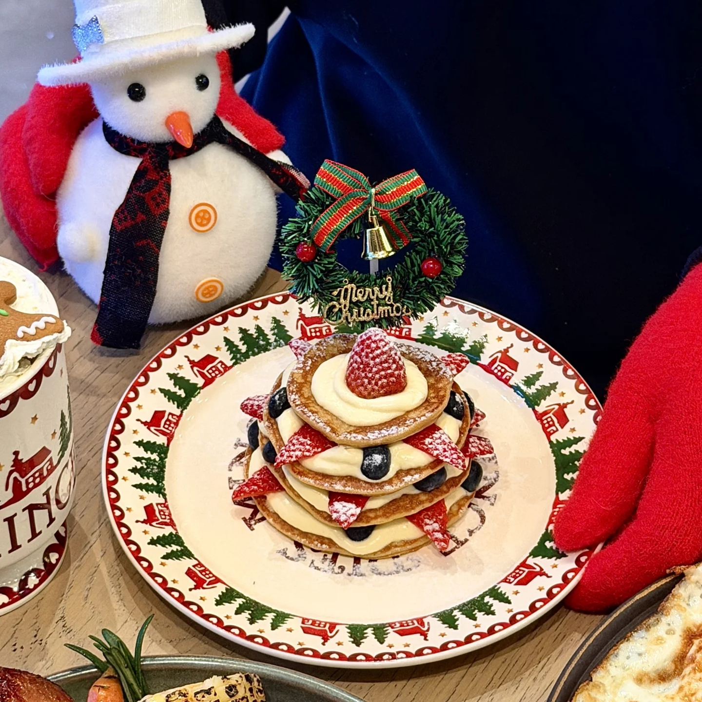 2026圣诞节平安夜蛋糕装饰插件圣诞老人草圈配件甜品店咖啡店装饰