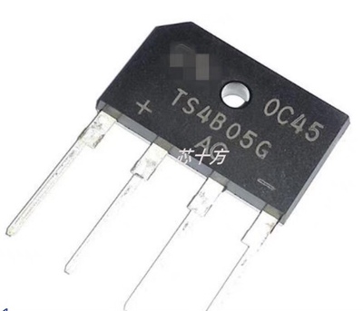 TS4B05G 整流桥 4A 600V 直插排桥桥堆整流器 扁桥 4脚桥