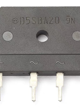 进口拆机D5SBA20整流桥堆6A/200V 大排桥 硅桥式整流器 扁桥