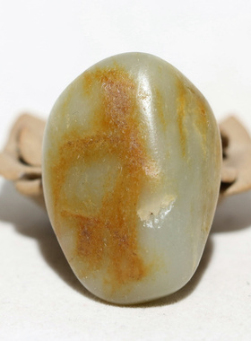 黄皮42.4克青白玉挂坠件◆新疆和田玉籽料原石原料◆天然真皮籽玉