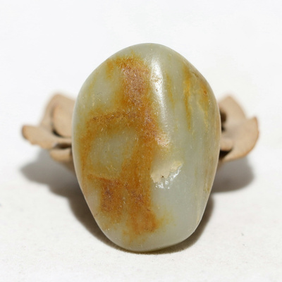 黄皮42.4克青白玉挂坠件◆新疆和田玉籽料原石原料◆天然真皮籽玉