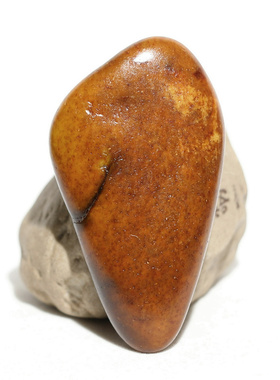 75.3克黄沁籽料独籽把件手玩件和田玉籽料原石原料天然真皮籽玉