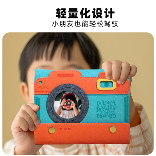 快门家旅行复古相机手账本带绳子可斜挎盖章本学生旅游打卡印章收集本文创集章本活页笔记本B7