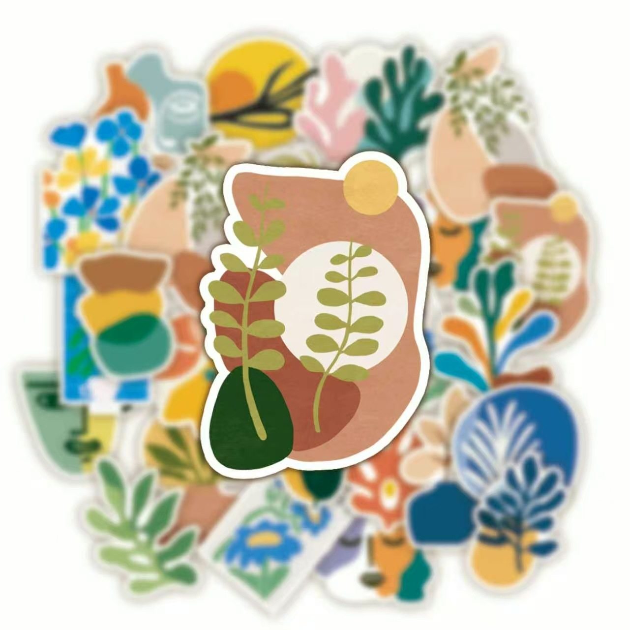 124张原创马蹄抽象贴纸艺术文艺高颜值手账装饰贴画diy水杯子iPad,文具电教/文化用品/商务用品,贴纸/立体贴纸,淘宝优惠券,粉丝福利购,淘宝优惠卷