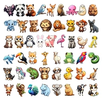 50 мультипликационных животных около 5-6 см сингл сингл