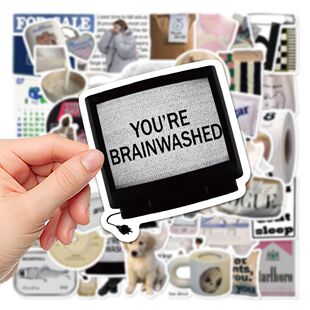 复古简约贴纸DIY114张手账手机壳ins风韩系水杯子装饰笔记本电脑