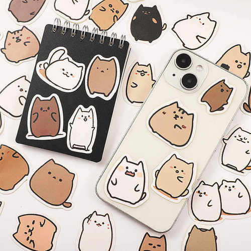 小猫咪贴纸手机卡通相册电脑贴画