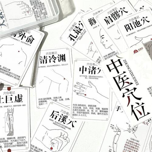 中医穴位养生大全入门图解卡牌