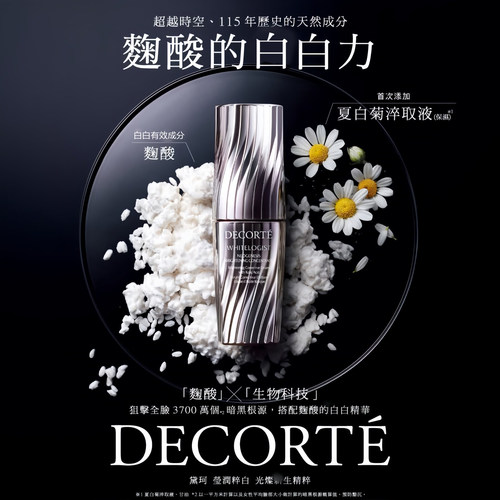 【击碎打散碾碎黑色素】 黛珂莹润粹白澄亮菁华液40ml