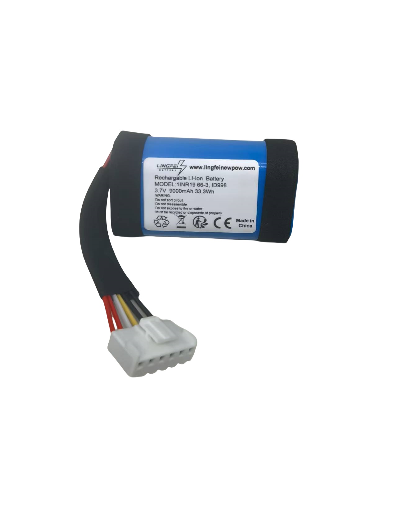 1INR19 66-3,1D998  9000mAh电池适用于JBL charge 4