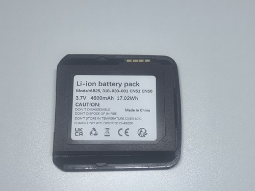 适用于INTERMEC CN51电池, AB25, 1015AB02, 3.7V, 4600mAh,