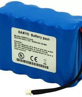 10GNY0.5-AA ECG Battery for NIHON KOHDEN 6851 2000mah 12v