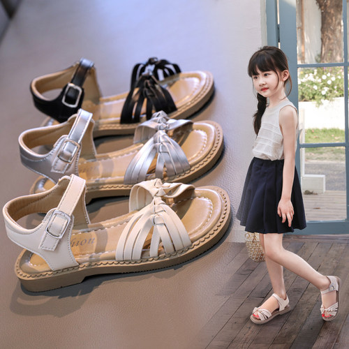 女童软底公主鞋中大童韩版凉鞋