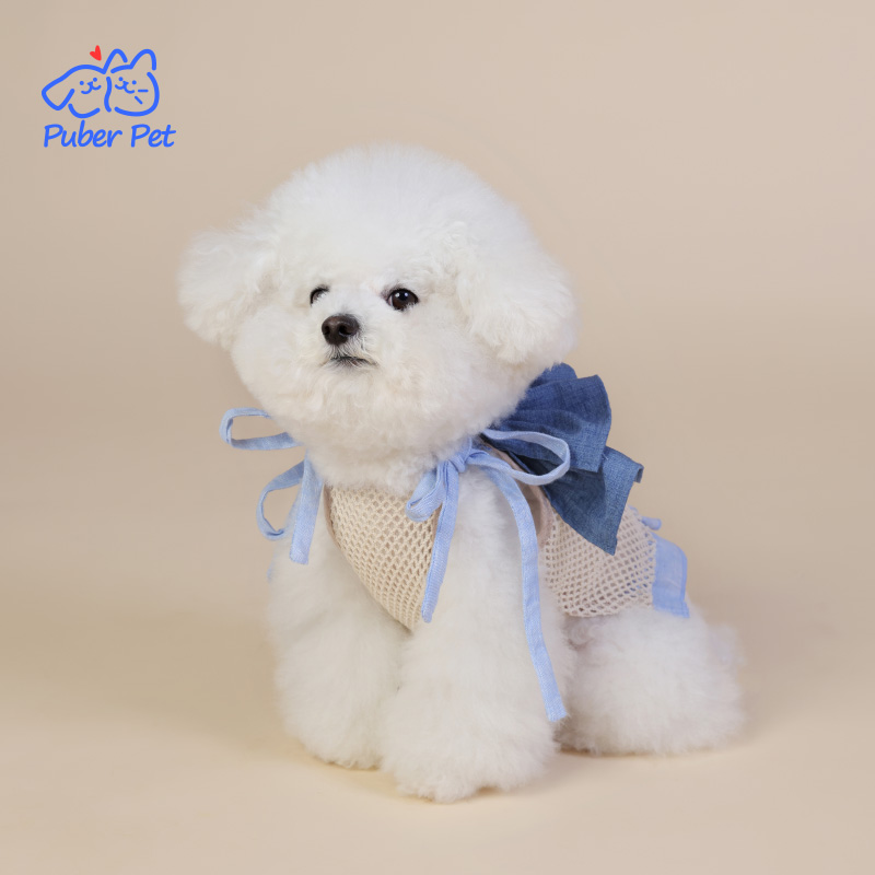 夏季薄款宠物狗狗衣服小型犬泰迪夏天雪纳瑞中型犬公主风猫咪裙子