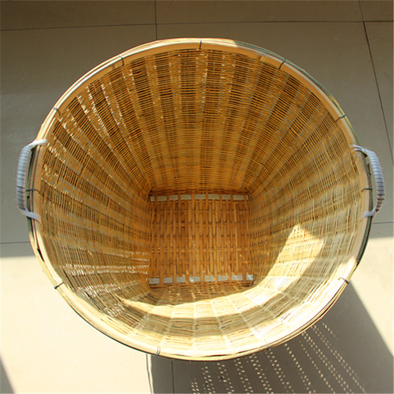 纯手工柳条笆斗 米斗柳条筐民间工艺家用枊筐枊匾栲栳收纳 淘米萝