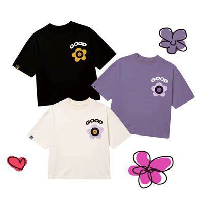Goodbite童装表情可动情绪闪送显示屏集成芯片冰感圆领短袖T恤