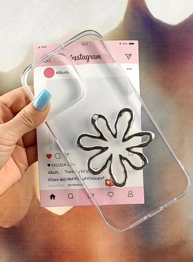 高级感金属花朵适用小米14手机壳15/13创意civi4pro红米K80/70/60/K50pro红米note14防摔套13软12红米Turbo4