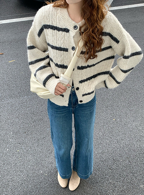 CoMo 秋冬阔腿牛仔裤女显瘦直筒裤百搭显高小众设计长裤1152