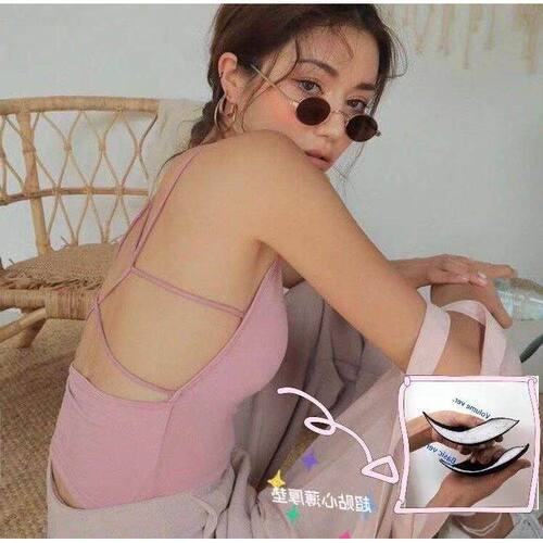 现夏新款ins后背交叉美背背心072122