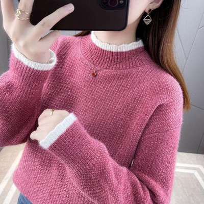 毛衣女款2025新款冬季加厚打底衫