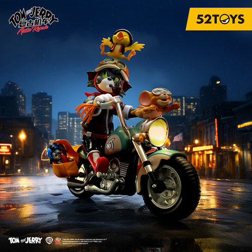 潮玩玩具52TOYS猫和老鼠复古机车