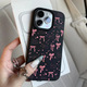 Pink iPhone Bow Soft Litchi Phone Texture Case for Cover Pro TPU Max Cute