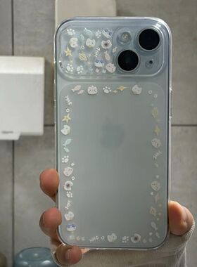 Cute Cat Fish Large View Instant Change Anti-Shock Matte Soft Case 适用 iPhone 17 Pro 16 15 14 Pro