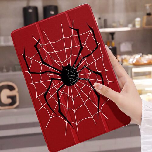 Cartoon Spider Pattern Acrylic Anti Bending Protective Case 适用 iPad Pro 11 2025 A16 Air 8 Mini 7
